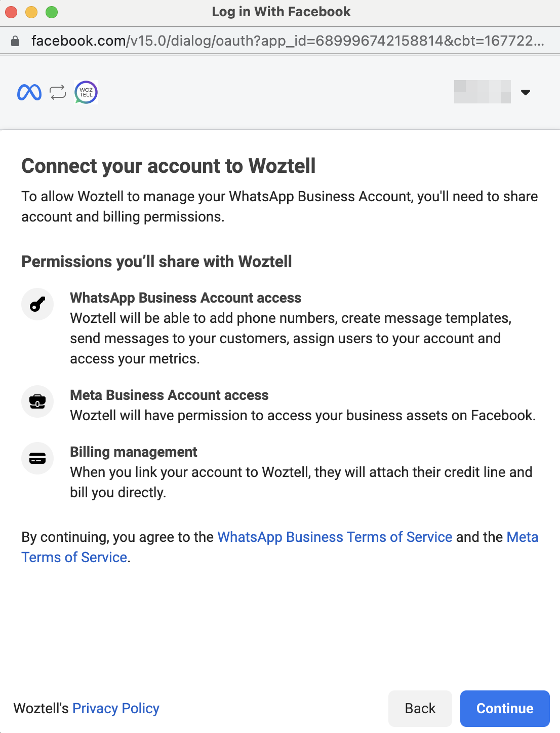 Share Account and Billing Permissions