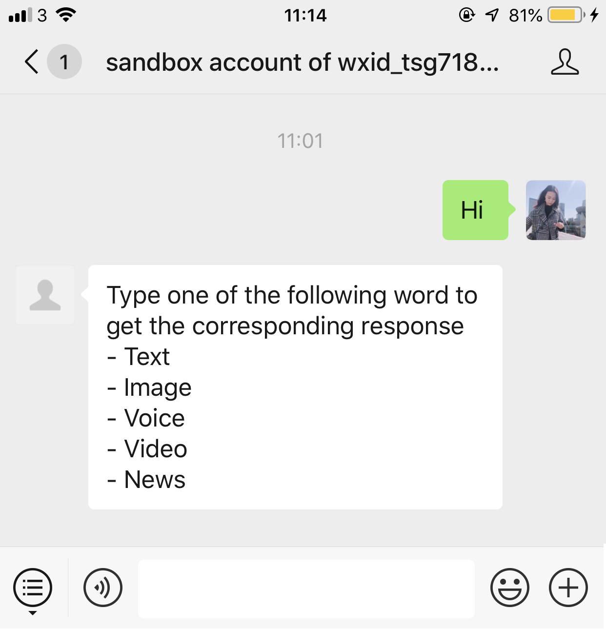 WeChat Message Types WOZTELL Platform Documentation