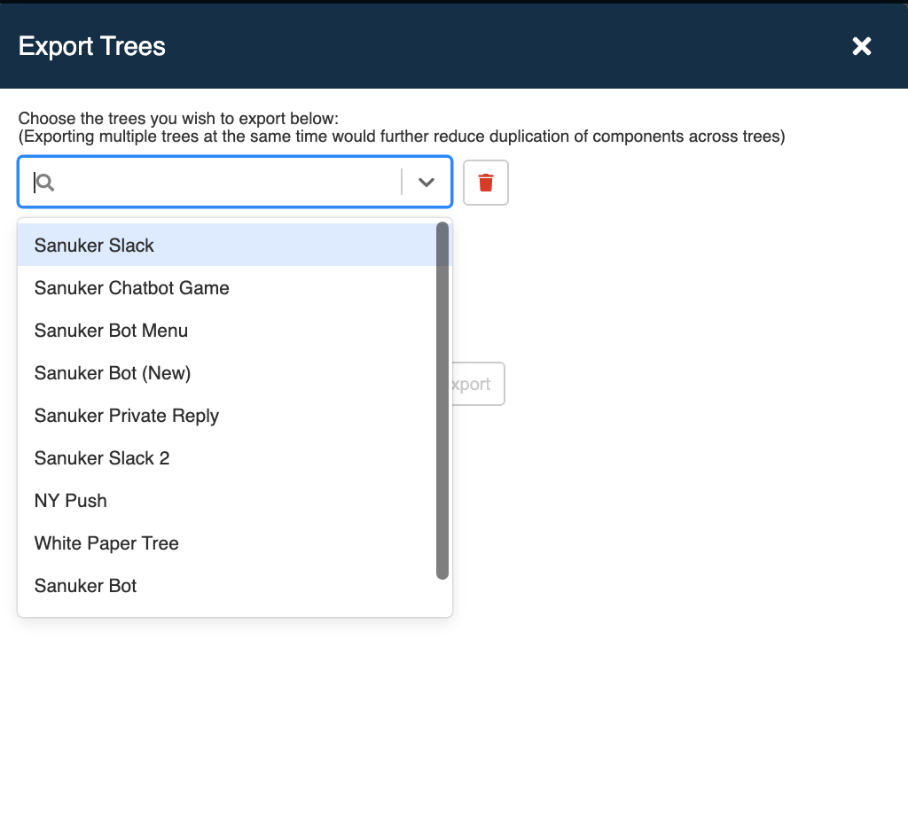 Select a Tree