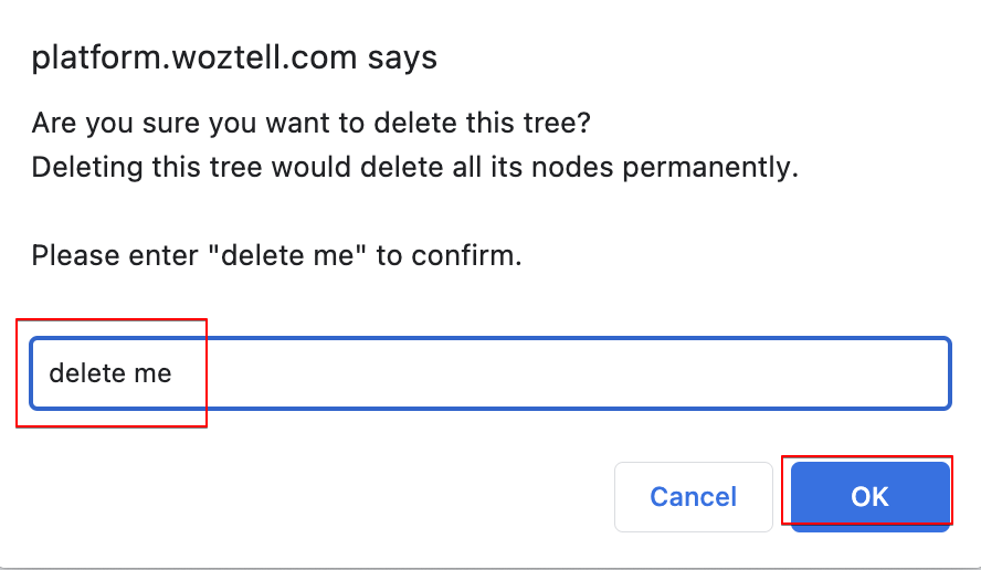 Delete Tree